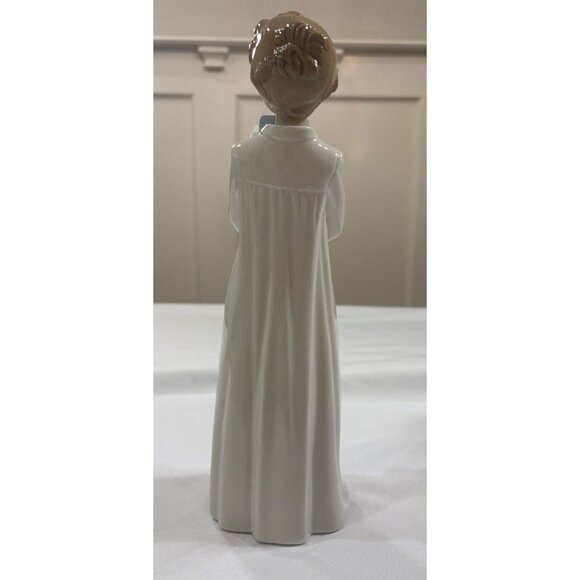 Nao Boy With Books Figurine 11" Ready For Tomorrow Porcelain Spain Vintage - Picture 3 of 5